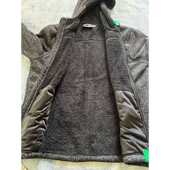 NWT! Rugged Elements Heathered Black Mountain Fleece Hoodie Men's XL - Picture 3 of 6